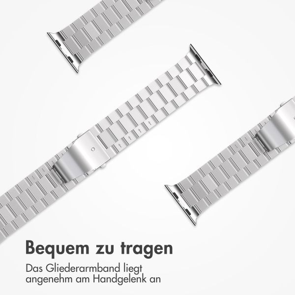 imoshion Edelstahlarmband für das Apple Watch Series 1-9 / SE - 38/40/41 mm / Series 10 - 42 mm - Silber