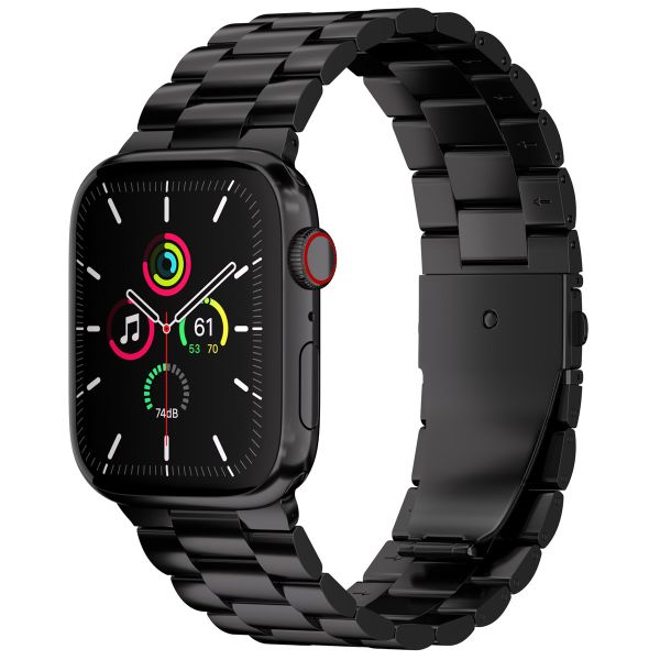 imoshion Edelstahlarmband für das Apple Watch Series 1-10 / SE / Ultra (2) - 42/44/45/46/49 mm - Schwarz