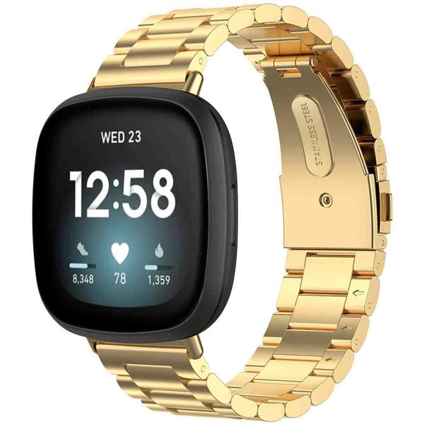 imoshion Edelstahlarmband für das Fitbit Versa 4 / 3 / Sense (2) - Gold