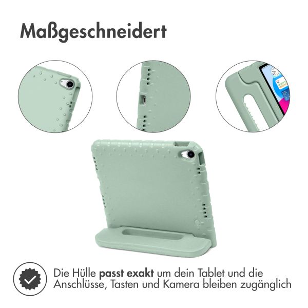 imoshion Schutzhülle mit Handgriff kindersicher für das iPad 10 (2022) 10.9 Zoll - Olive Green