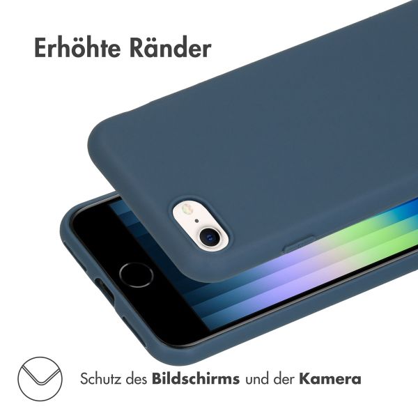 imoshion Color TPU Hülle für das iPhone SE (2022 / 2020) / 8 / 7 - Dunkelblau