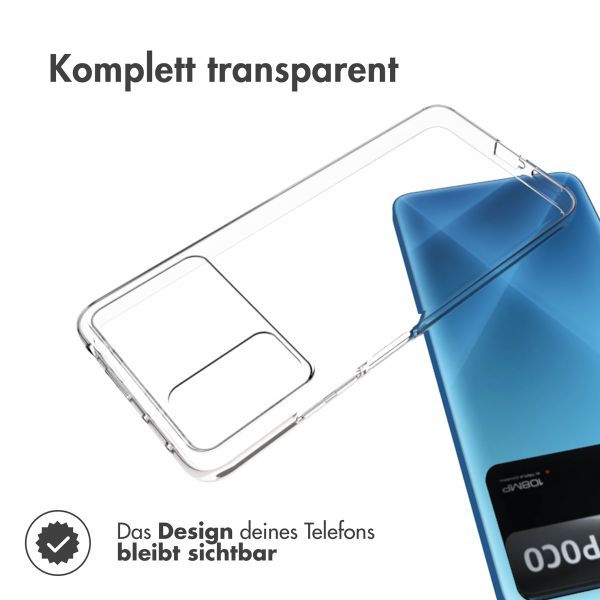 Accezz TPU Clear Cover für das Xiaomi Poco X4 Pro 5G - Transparent