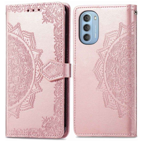 imoshion Mandala Klapphülle für das Motorola Moto G51 - Rose Gold