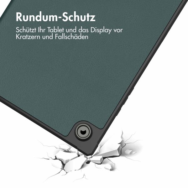 imoshion Trifold Klapphülle für das Samsung Galaxy Tab A8 - Dunkelgrün