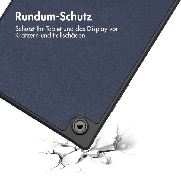 imoshion Trifold Klapphülle für das Samsung Galaxy Tab A8 - Dunkelblau