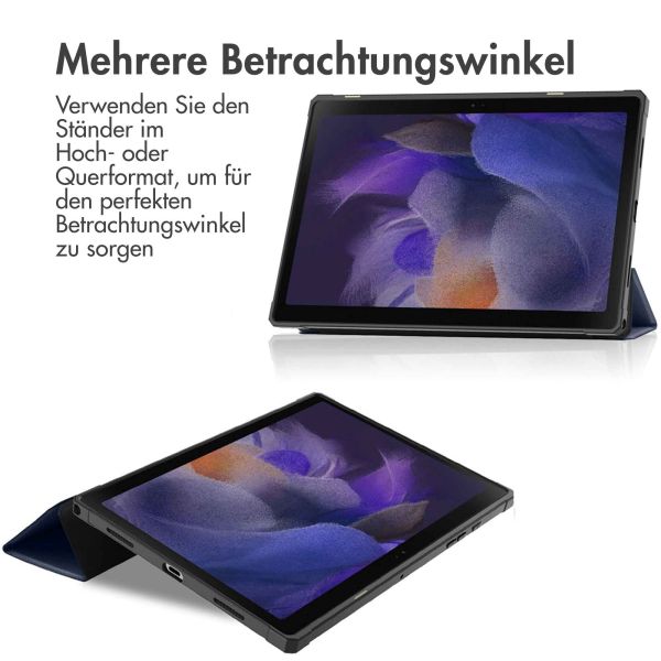 imoshion Trifold Klapphülle für das Samsung Galaxy Tab A8 - Dunkelblau