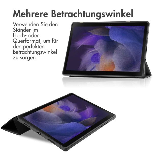 imoshion Trifold Klapphülle für das Samsung Galaxy Tab A8 - Schwarz