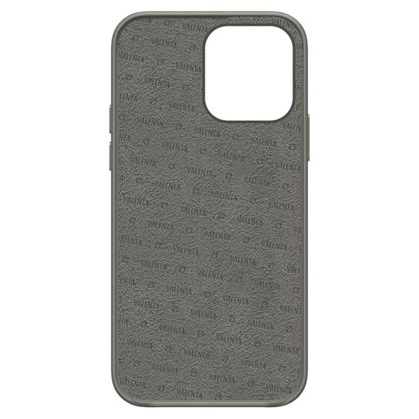 Valenta Luxe Leather Backcover für das iPhone 13 Pro Max - Grau