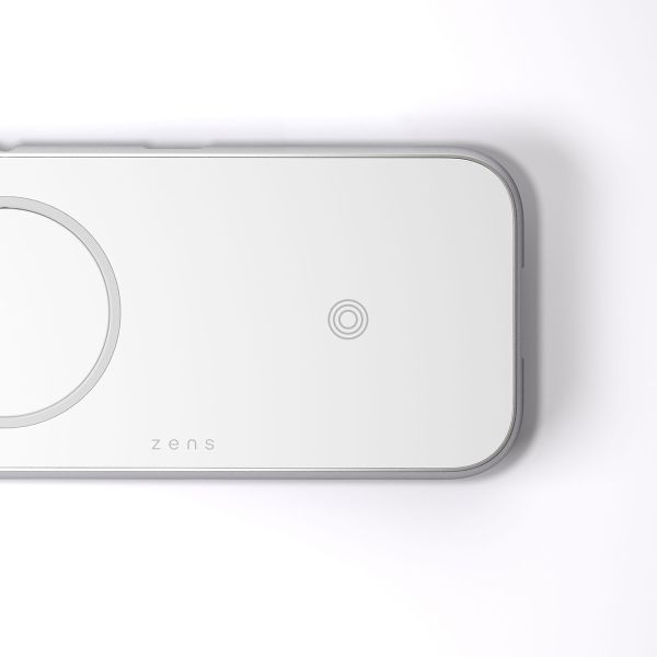 Zens Aluminium 3-in-1 Wireless Charger - Kabelloses Ladegerät für iPhone, AirPods und iPad - Geeignet für MagSafe - Power Delivery - 45 Watt 