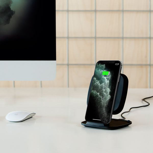 Zens Fast Wireless Charger Stand - Kabelloses Ladegerät - Mit Ladekabel - 10 Watt - Schwarz 