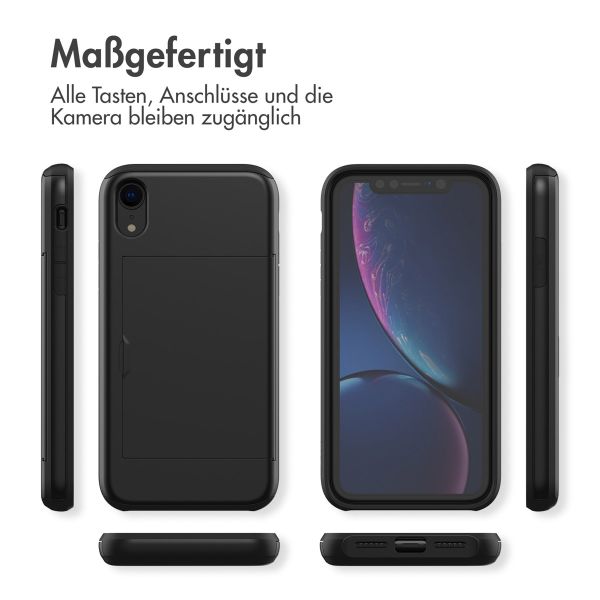 imoshion Backcover mit Kartenfach für das iPhone Xr - Schwarz