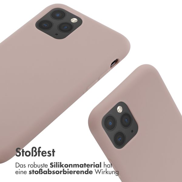 imoshion Silikonhülle mit Band für das iPhone 11 Pro - Sand Pink