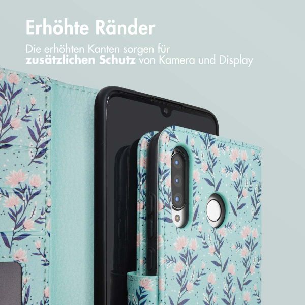 imoshion ﻿Design Klapphülle für das Huawei P30 Lite - Blue Flowers