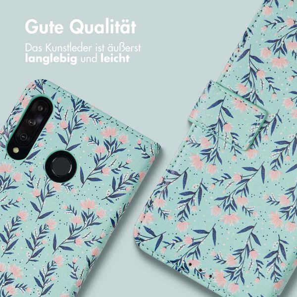 imoshion ﻿Design Klapphülle für das Huawei P30 Lite - Blue Flowers