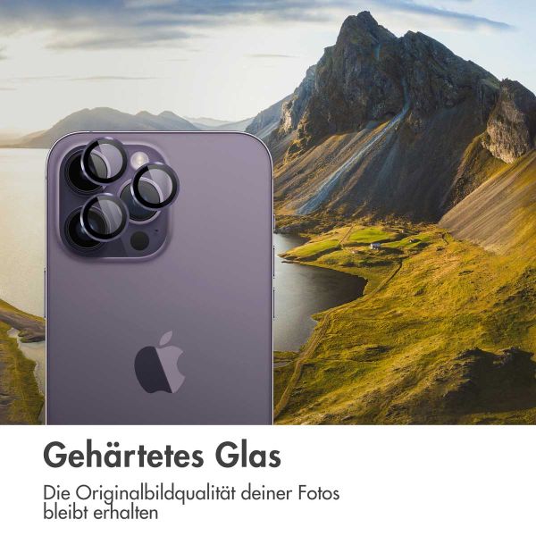 imoshion ﻿2er-Pack Objektivschutz für Kamera für das iPhone 14 Pro / 14 Pro Max - Violett