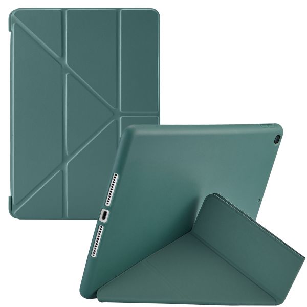 imoshion Origami Klapphülle für das iPad 9 (2021) 10.2 Zoll / iPad 8 (2020) 10.2 Zoll / iPad 7 (2019) 10.2 Zoll - Dunkelgrün