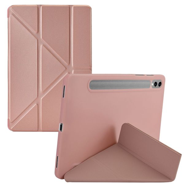 imoshion Origami Klapphülle für das Samsung Galaxy Tab S9 11.0 Zoll - Rose Gold