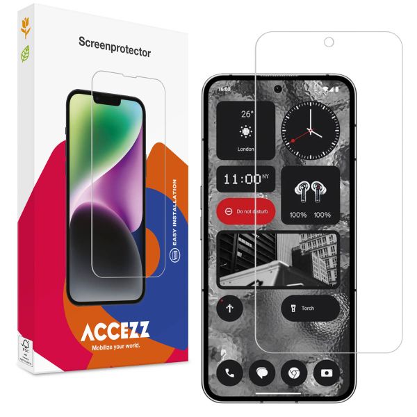 Accezz Screen Protector aus gehärtetem Glas für das Nothing Phone (2) - Transparent