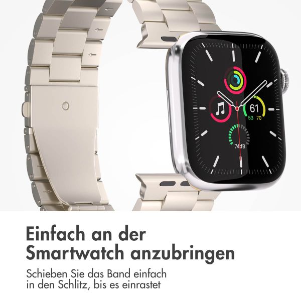 imoshion Edelstahlarmband für das Apple Watch Series 1-9 / SE - 38/40/41 mm / Series 10 - 42 mm - Starlight