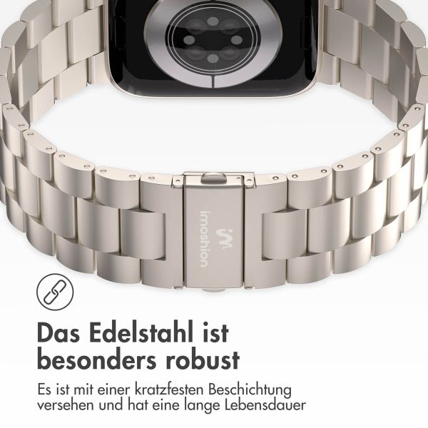 imoshion Edelstahlarmband für das Apple Watch Series 1-9 / SE - 38/40/41 mm / Series 10 - 42 mm - Starlight