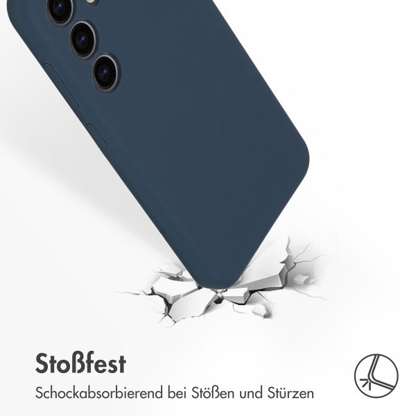 Accezz Liquid Silikoncase für das Samsung Galaxy S24 - Dunkelblau