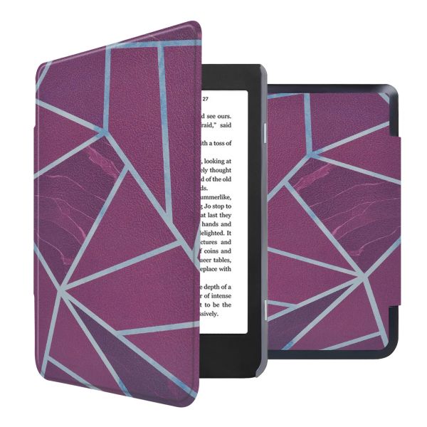 imoshion Design Slim Hard Case Sleepcover für das Kobo Nia - Bordeaux Graphic