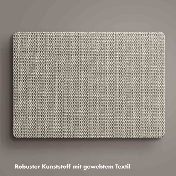 Selencia Cover mit gewebter Oberfläche für das MacBook Pro 13 Zoll (2020 / 2022) - A2289 / A2251 - Taupe