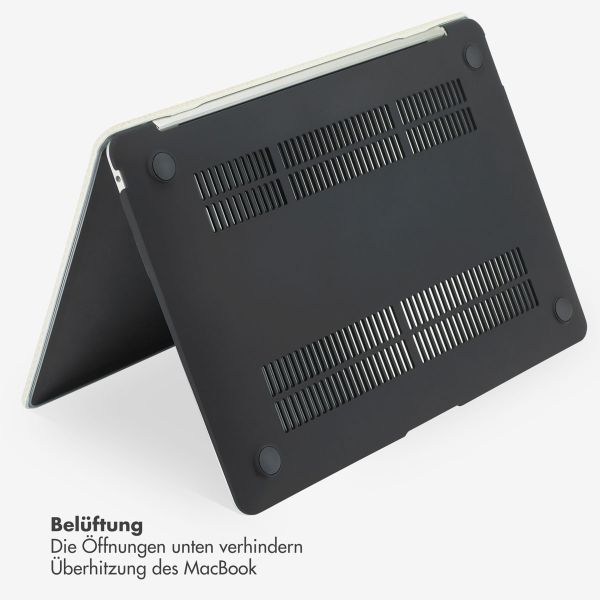 Selencia Cover mit gewebter Oberfläche für das MacBook Pro 13 Zoll (2020 / 2022) - A2289 / A2251 - Beige