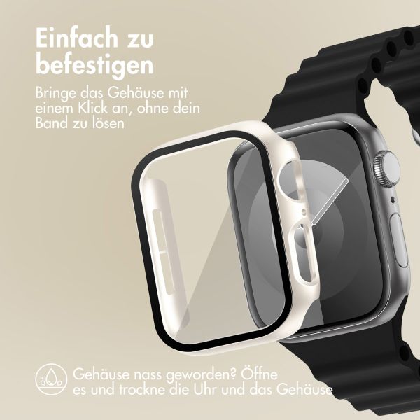 imoshion Full Cover Hard Case für die Apple Watch Series 4 / 5 / 6 / SE – 40 mm – Starlight