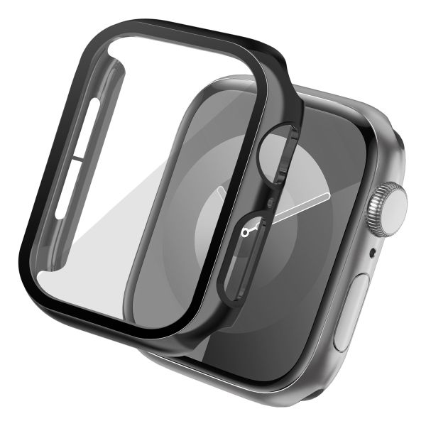 imoshion Full Cover glänzendes Hard Case für die Apple Watch Series 4 / 5 / 6 / SE – 40 mm – Schwarz