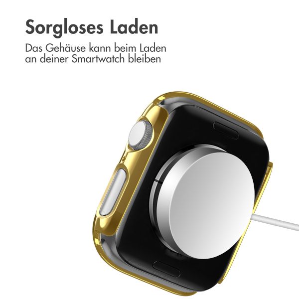 imoshion Full Cover glänzendes Hard Case für die Apple Watch Series 4 / 5 / 6 / SE – 40 mm – Gold