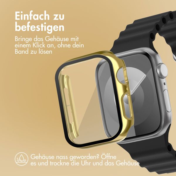 imoshion Full Cover glänzendes Hard Case für die Apple Watch Series 4 / 5 / 6 / SE – 40 mm – Gold