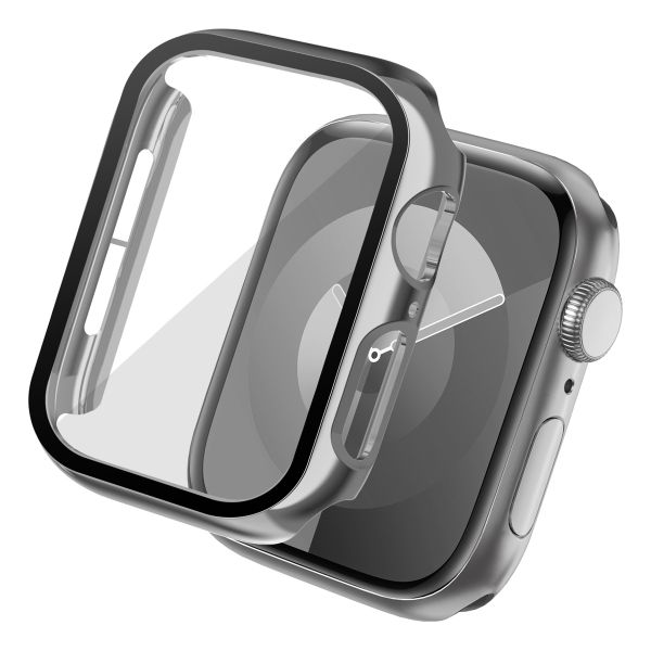 imoshion Full Cover glänzendes Hard Case für die Apple Watch Series 4 / 5 / 6 / SE – 40 mm – Silber