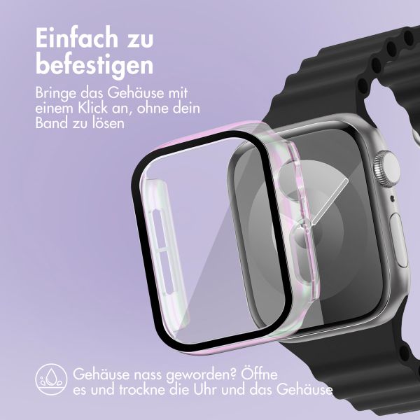 imoshion Full Cover glänzendes Hard Case für die Apple Watch Series 4 / 5 / 6 / SE – 40 mm – Transparent