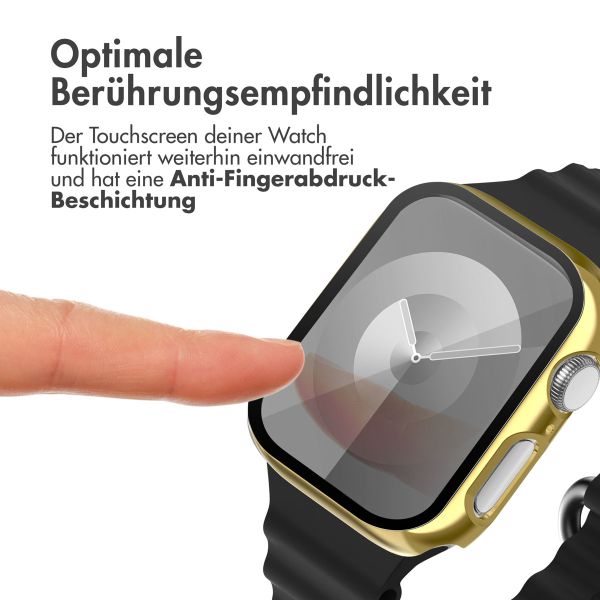 imoshion Full Cover glänzendes Hard Case für die Apple Watch Series 7 / 8 / 9 – 41 mm – Gold