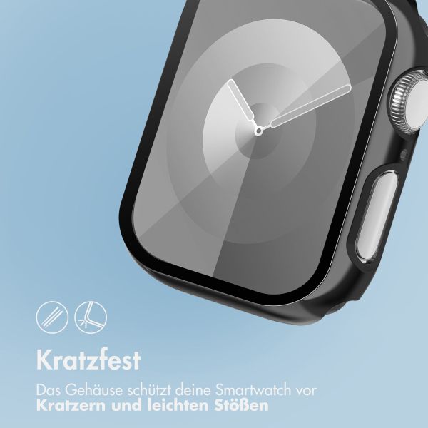 imoshion Full Cover glänzendes Hard Case für die Apple Watch Series 4 / 5 / 6 / SE – 44 mm – Schwarz