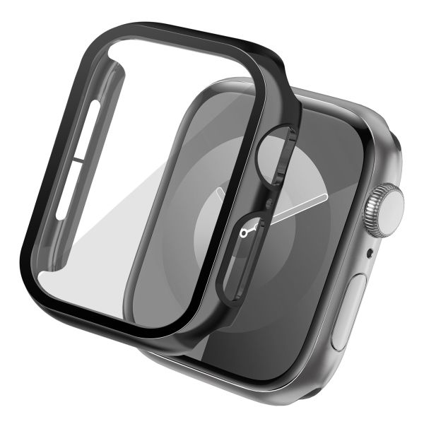 imoshion Full Cover glänzendes Hard Case für die Apple Watch Series 4 / 5 / 6 / SE – 44 mm – Schwarz