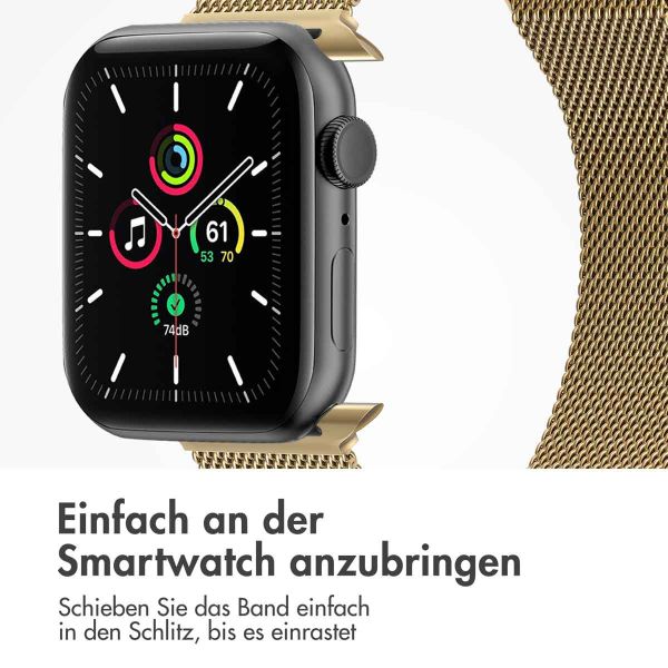 imoshion Mailändische Magnetarmband für die Apple Watch Series 1-9 / SE - 38/40/41 mm / Series 10 - 42 mm - Größe M - Champagne