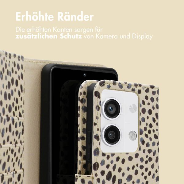 imoshion Design Klapphülle für das Xiaomi Redmi Note 13 (5G) - Black And White Dots