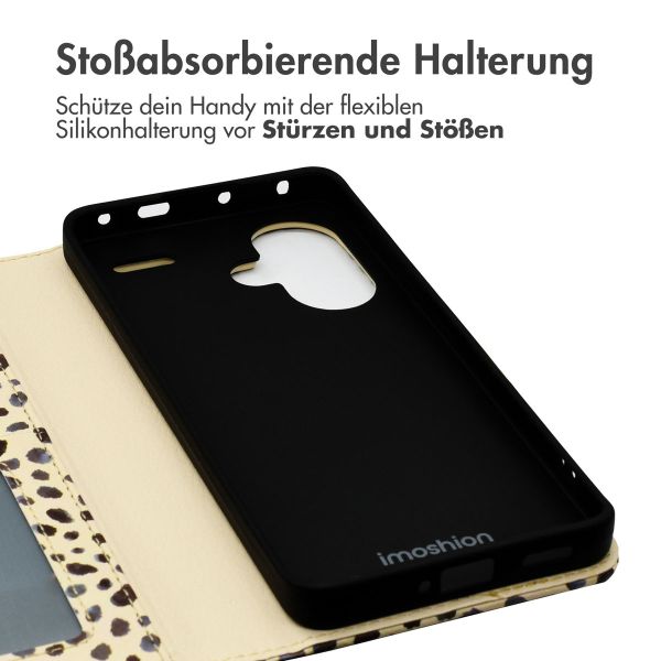 imoshion Design Klapphülle für das Xiaomi Redmi Note 13 Pro Plus (5G) - Black And White Dots