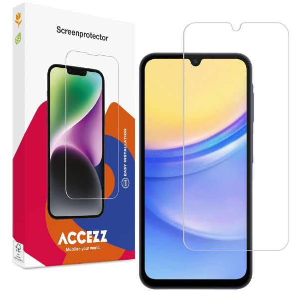 Accezz Screen Protector aus gehärtetem Glas für das Samsung Galaxy A15 (5G/4G)