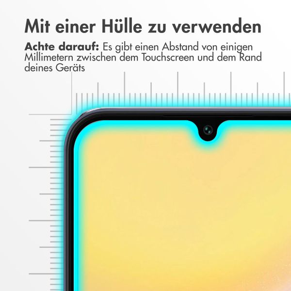 Accezz Vollflächige Schutzfolie aus gehärtetem Glas mit Applikator für das Samsung Galaxy A15 (5G/4G)