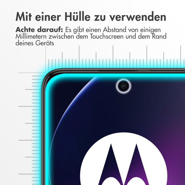 Accezz Screen Protector aus gehärtetem Glas für das Motorola Moto G54 - Transparent