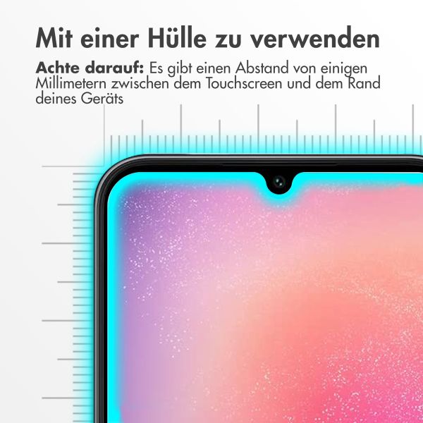 Accezz Screen Protector aus gehärtetem Glas für das Samsung Galaxy A25 (5G) - Transparent