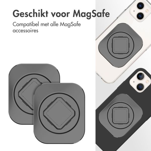 Accezz EasyLock Handyhalterung Auto - Inklusive Hülle für das iPhone 14 - Lüftungsgitter -  360 Grad drehbar - Schwarz