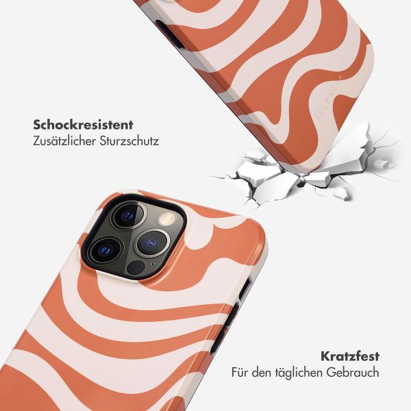 Selencia Vivid Back Cover für das iPhone 14 Pro Max - Dream Swirl Orange