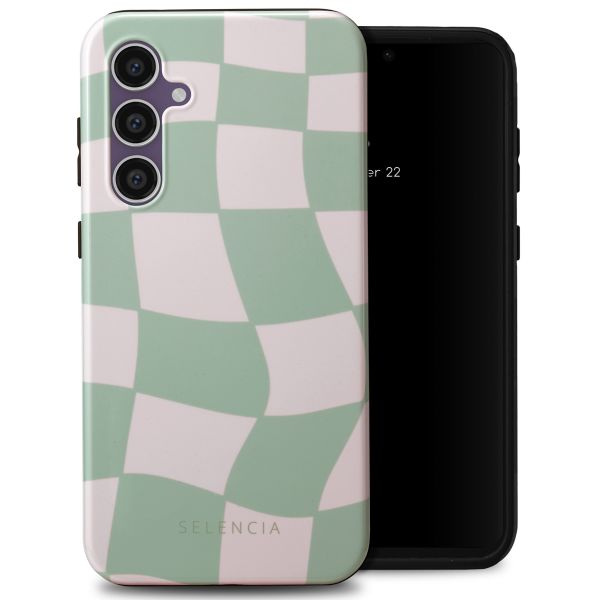 Selencia Vivid Back Cover für das Samsung Galaxy S23 FE - Groovy Sage Green