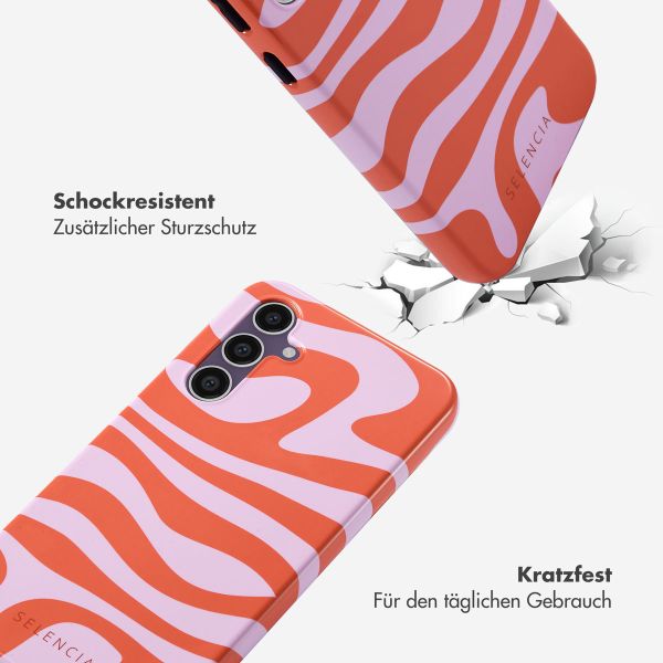 Selencia Vivid Back Cover für das Samsung Galaxy S23 FE - Dream Swirl Pink