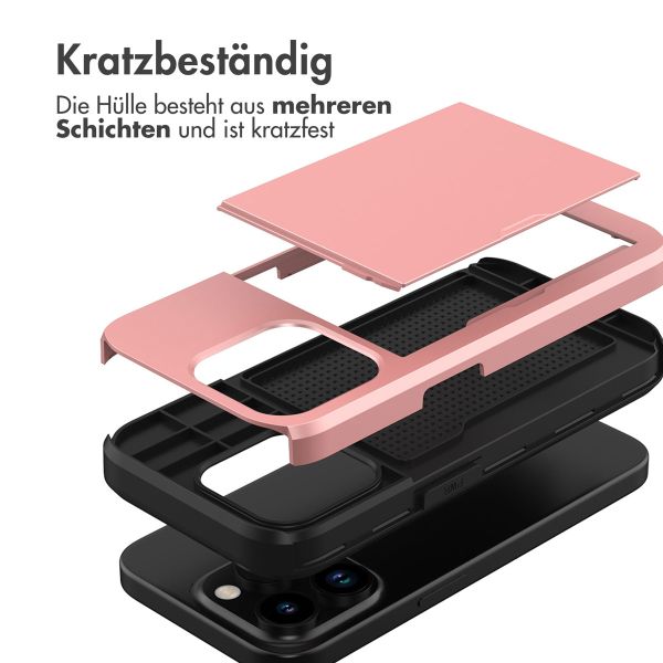 imoshion Backcover mit Kartenfach für das iPhone 15 Pro - Rose Gold