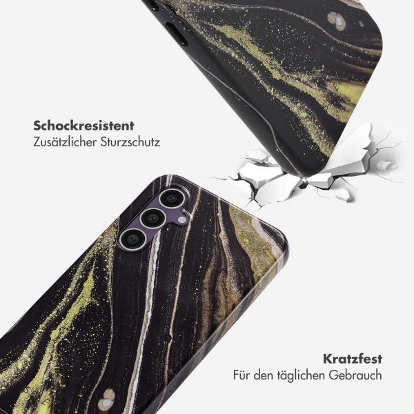 Selencia Vivid Back Cover für das Samsung Galaxy S23 FE - Chic Marble